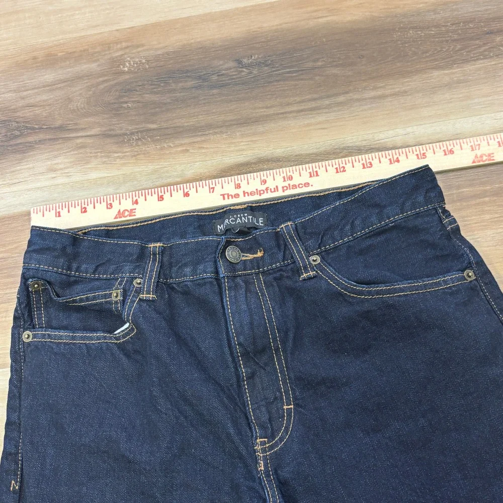 J. Crew Mercantile Jeans Mens 30x32 Slim Fit 100% Cotton Indigo Denim Blue